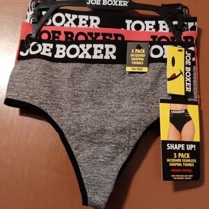 Joe Boxer Gray & Coral High-Cut Shaping Briefs 3-Pack
